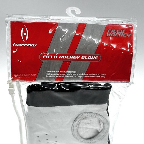 Guanto da hockey Harrow Field mano sinistra mezza dita grande nero NUOVO SPEDIZIONE VELOCE - Foto 6 di 6