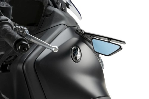 Puig Black Aileron LEFT ONLY Mirrors Yamaha TMAX 560 2022-2024 - Picture 2 of 6