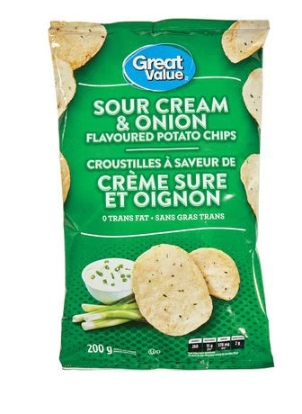 Papas fritas de crema agria y cebolla de gran valor, 200 g/7 oz, (importadas de Canadá) - Imagen 2 de 5