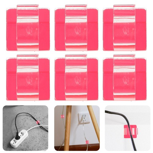 50 Pcs Auto-Adhésif Fixation Fil Clip Bureau Mural Câble Cordon Support - Photo 6/10