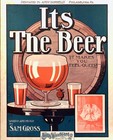 14257.Decor Poster.Room wall retro vintage art design.Beer makes you feel queer