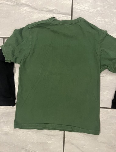 Tony Hawk Green Layered Look Black Long Sleeve Tee Shirt Youth Small 8 - Picture 3 of 5