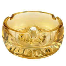 Glass Ashtray - Crystal Mountain Design, Handcrafted Modern Decorative Ash Tr...