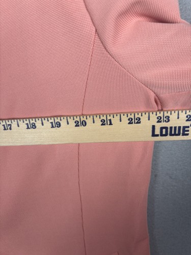 Lane Bryant Blazer Womens 20 Pink Peach Stretch Single Button Exclusive Jacket - Picture 15 of 18