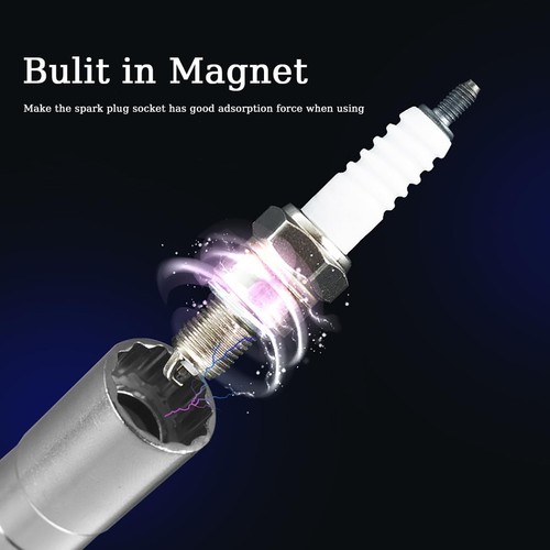 14mm&16mm (9/16"&5/8")Magnetic Swivel Spark Plug Socket,Thin Wall 12 Points 3... - Picture 7 of 8