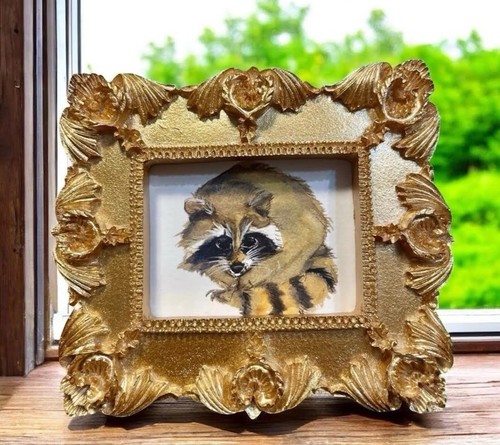 Mini Ornate Vintage-Style Gold Framed Animals, Birds & Landscape Art Prints - Picture 114 of 115