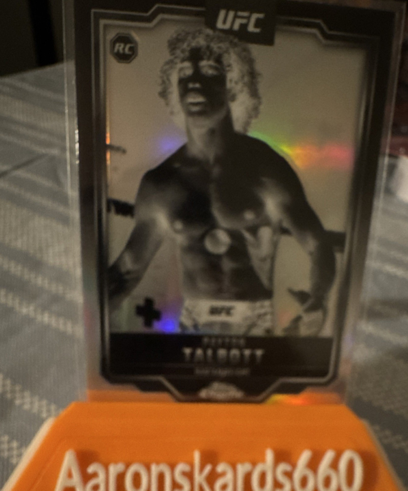 Topps Chrome UFC 2025 Payton Talbott #141 Negative Refractor Rookie Card