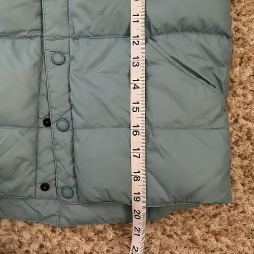 Lands End Down Puffer Vest Boy’s Small 7/8 in Teal Blue, Outdoor Hiking - Picture 8 of 8