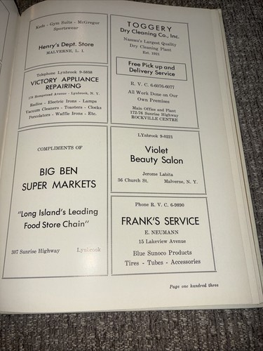 1950 Malverne NY High School The Oracle Yearbook With Great Photos Vintage Ads - Bild 16 von 19