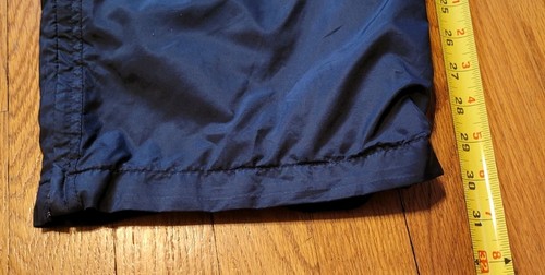 VTG Y2K Nike Windbreaker Lined Nylon Black Track Pants Ankle Zip Baggy Sz L Read - Picture 14 of 16