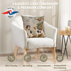 Throw Pillow Cover  - Hunting Dogs - Tapestry Woven Cushion Cover - 19x19 in New