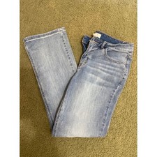 Maurices M Jeans Classic Slim Boot Mid Rise Light Wash Denim Blue Jeans 8 Short