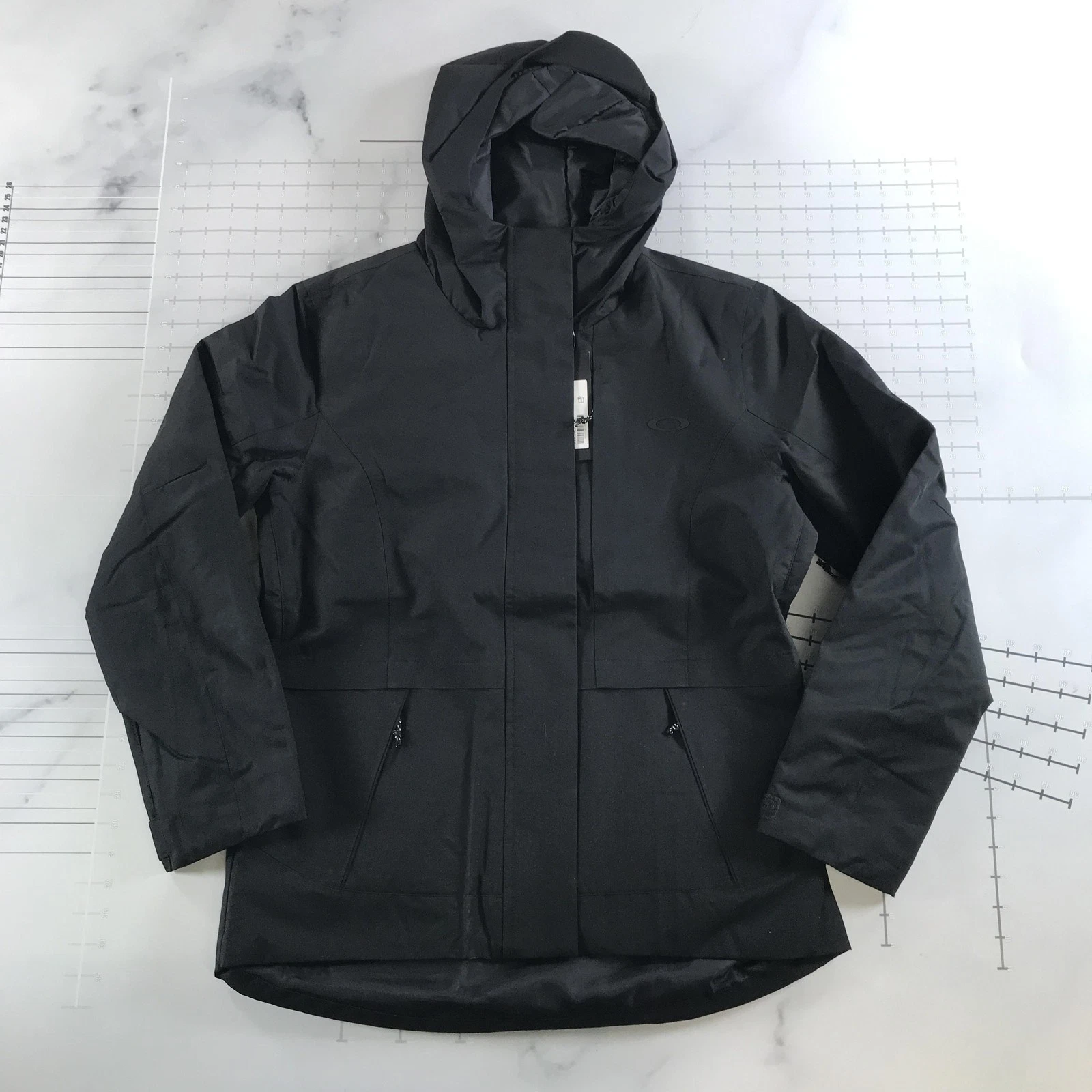 Oakley Jacket Womens Small Black Insulated Ski Parka Blackout FOA500470X