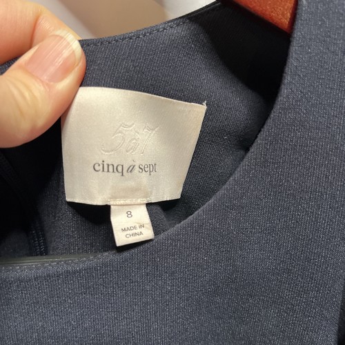 Cinq a Sept Damen Marine Micah Rüschen Cold Shoulder Kleid in Marine Größe 8 - Bild 7 von 20