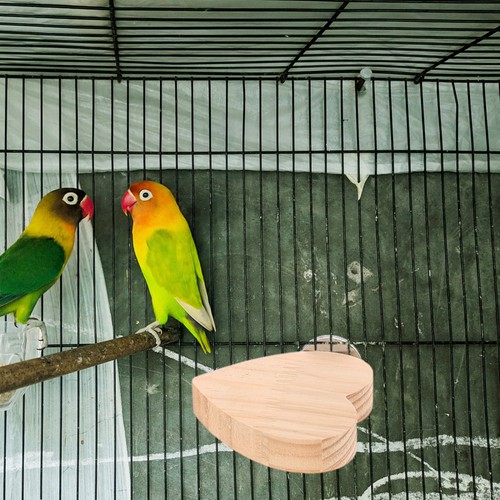  4 Stück Vogel Sitzstange Ständer aus Holz: Sitzstange Vogelplattform - Papageienständer Spielplatz Käfig - Bild 2 von 12