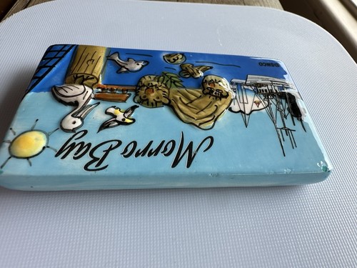 MORRO BAY, CERAMIC COLLECTIBLES SOUVENIRS FRIDGE MAGNET - Picture 6 of 6