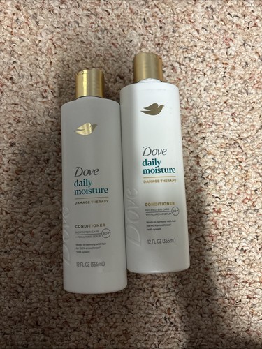 2 Pack Dove Daily Moisture Damage Therapy Conditioner w/ Hyaluronic Serum 12 oz.