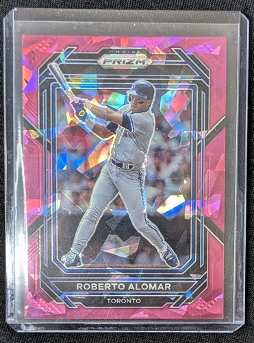 2023 Panini Prizm - Roberto Alomar #82 Pink Ice Prizm Toronto Blue Jays - Bild 3 von 3