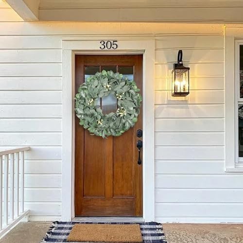 26" Eucalyptus Welcome Sign for Front Door Wreath Large Outdoor Wreaths for - Picture 6 of 8