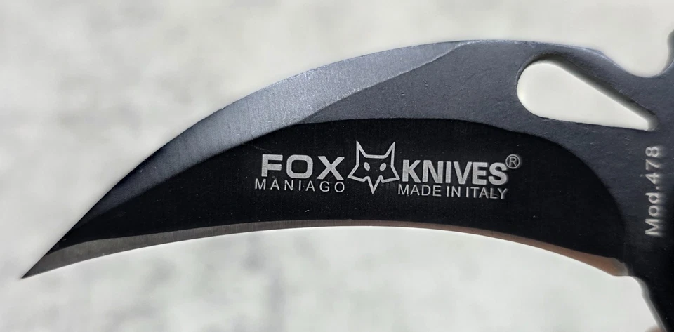 Cuchillo Plegable Fox 479 Karambit Hoja de Acero 3" G10 Emerson Wave Foto 4 de 4