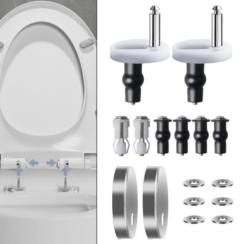 Universale Fissaggio Sedile WC Set, Fissaggio Dado di Gomma, Viti per Sedile Del Water, Viti di Fissaggio del Copriwater, Riparazione Sedile WC Accessori, per Sedile Del Water Riparazione WC