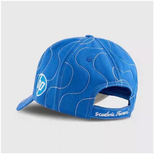 Ferrari Sonnenhut blau gestreift atmungsaktiv verstellbar - Bild 3 von 4