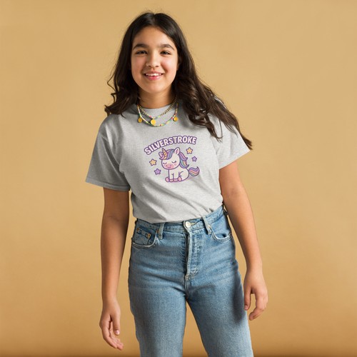 Unicorn T-Shirt Mädchen 100% Baumwolle | Einhorn Kinder Shirt | Silverstroke - Picture 8 of 22