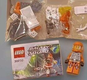Complete Lego Set 30230 Galaxy Squad:Mini Mech Orange Original Poly Instructions
