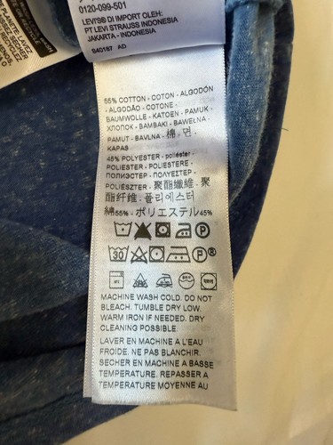 Levi’s Large Blue Men’s Pocket T-shirt - Bild 6 von 6
