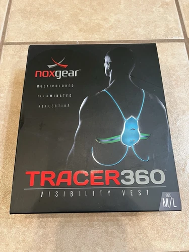 Noxgear Tracer360 Illuminated Reflective Visibility Vest Running/Cycling Sz M/L - Picture 1 of 6