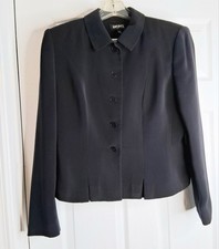 Kasper Navy Blue Blazer Very Soft, Has Shoulder Pads Size 10P