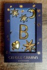 Anthropologie Candle Charms Set - Letter B  New in Box Moon Stars Heart Crystals