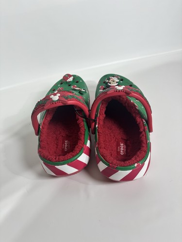 Disney Parks Weihnachten Crocs M6 W8 Fleece gefüttert Mickey Minnie Jollywood Party - Bild 3 von 6