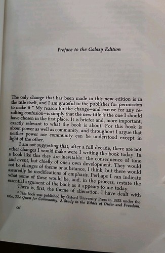 Community and Power by Robert A. Nisbet PB 1965 3rd Printing Galaxy Book - Imagen 9 de 12