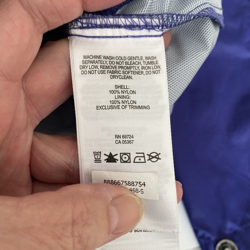 Columbia Rain Jacket Size S Purple Hoodie Lined Seams Full Zip Pockets Snap Cuff - Picture 9 of 16