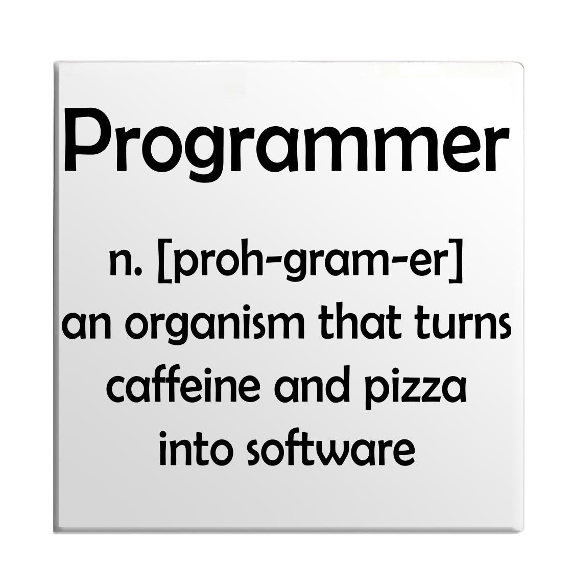 Программист Coffee And Piza Software Верстальщик языка программирования Магнит для холодильника