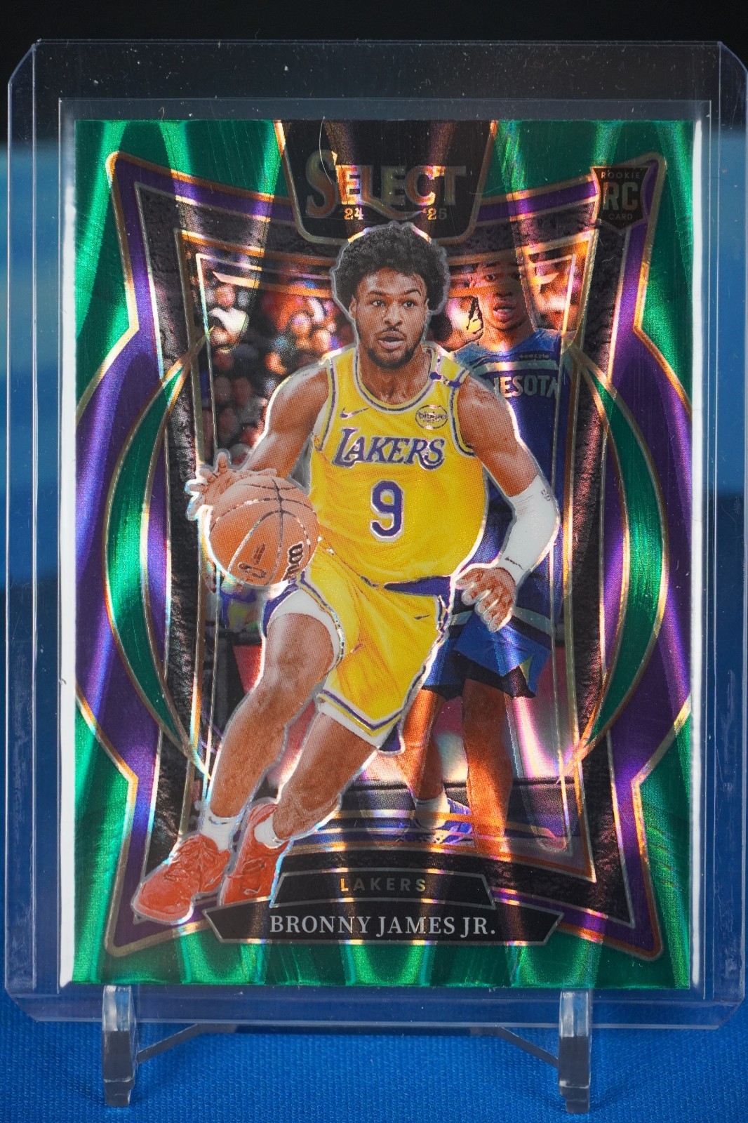 2024-25 Panini Select - Concourse Bronny James #90 TECTONIC GREEN Prizm (RC)