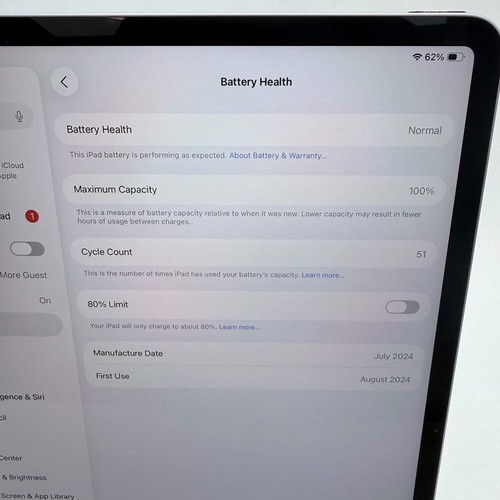 Solo WiFi Apple iPad Air 13" M2 128 GB púrpura MV2C3LL/A - Imagen 3 de 16