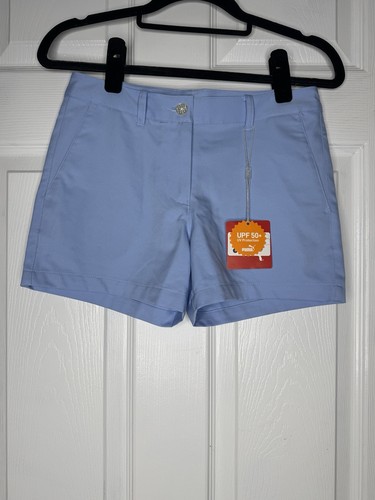 PUMA Girls Shorts Serenity Blue Size L - Picture 1 of 8