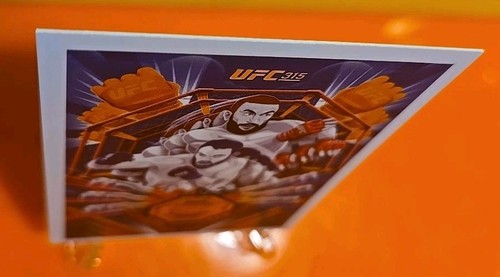 2025 Topps Now UFC 315 SP Poster Card Muhammed Della Maddalena Shevchenko Fiorot - Picture 6 of 9