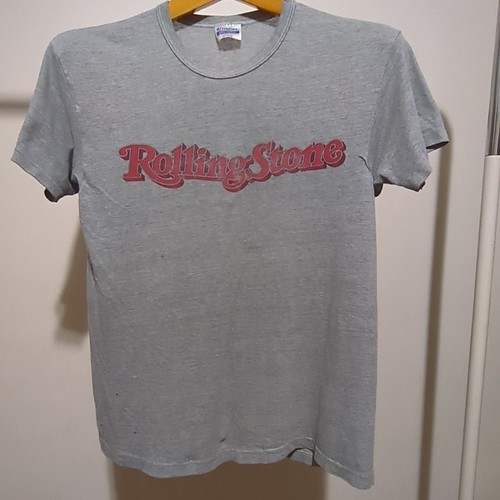 Vintage 90's Rolling Stone Magazine Promotional Sun Faded Work Worn T-Shirt XL - Picture 2 of 15