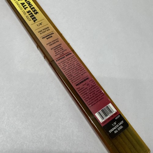 Electrodos especiales de acero inoxidable Forney 44559 varillas de media libra de 1/8” 312-16 - Imagen 3 de 4