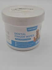 Dental Finger Teeth Wipes Dogs Cats Teeth Cleaning 50pc Exp 7/26 Sealed