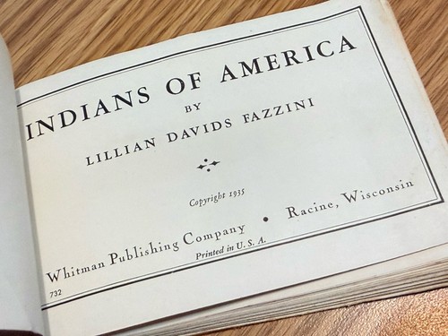 Vintage Buch INDIANS OF AMERICA seltenes LEDERGEBUNDENES BOOKLET 1930er - Bild 5 von 19