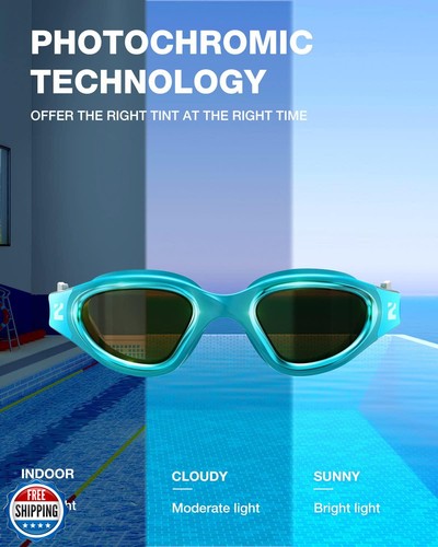 ZIONOR Gafas de Natación Niños, G1MINI Ultra Fotocromáticas Polarizadas Gafas de Natación - Imagen 3 de 5