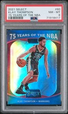 2021 PANINI SELECT 75 YEARS OF THE NBA #60 KLAY THOMPSON PSA 8