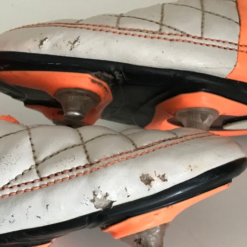 Nike Tiempo Rio II SG Football Boots Desert Sand/Black/Orange – Rare UK 9 - Picture 10 of 10