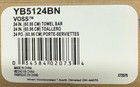 Moen YB5124BN Voss 24" Towel Bar, Brushed Nickel*NEW*