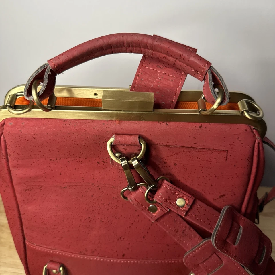 Laflore Paris Bebebark Black Cork - Convertible Crossbody Backpack Clutch - Image 3 of 4