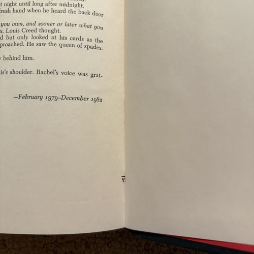 Pet Sematary by Stephen King 1983 Doubleday 1st Edition First Printing HCDJ Y38 - Bild 5 von 10